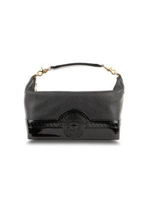 Versace Pebbled Leather Top Handle Bag on SALE 